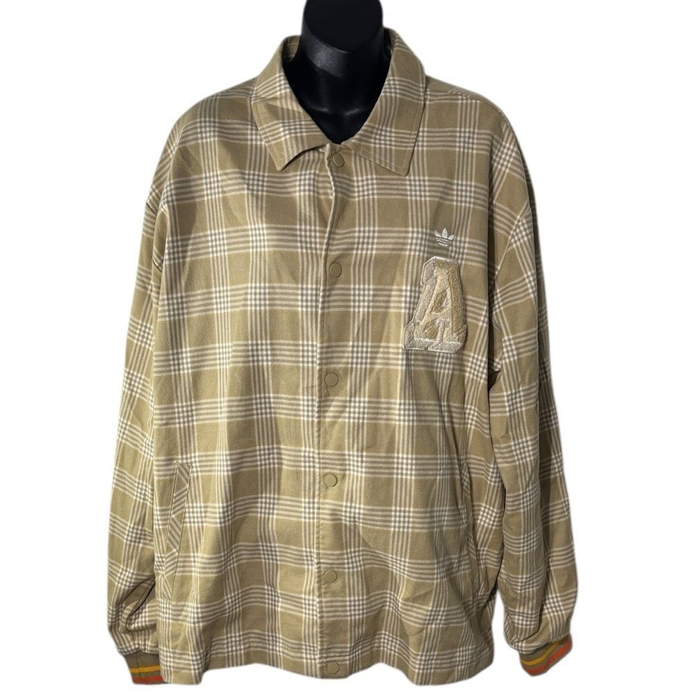 Adidas originals 50th anniversary plaid track jacket logo unisex streetwear - Picture 2 of 5